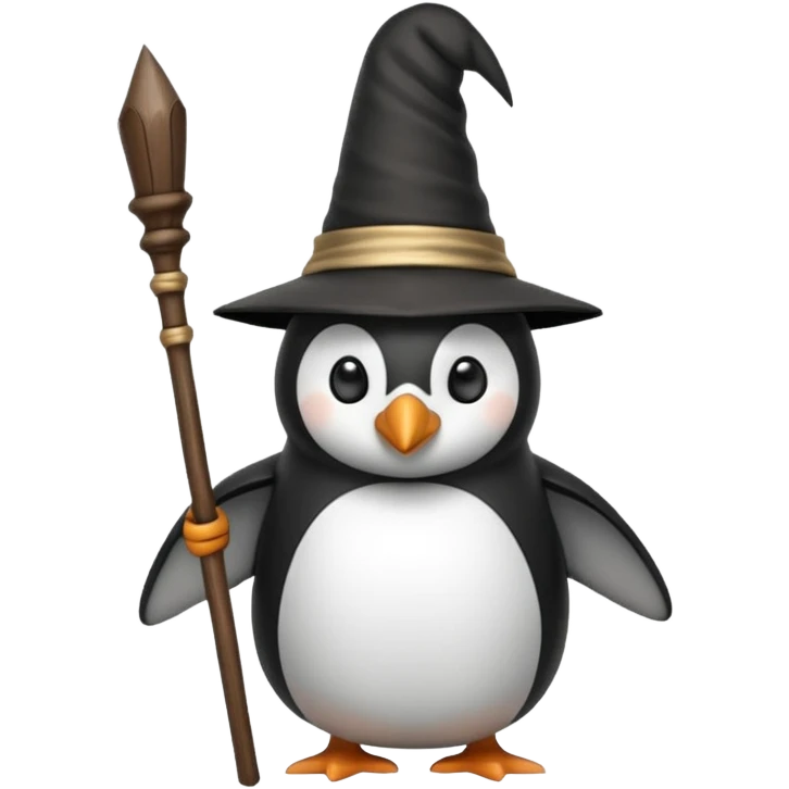 Penguin Wizard emoji