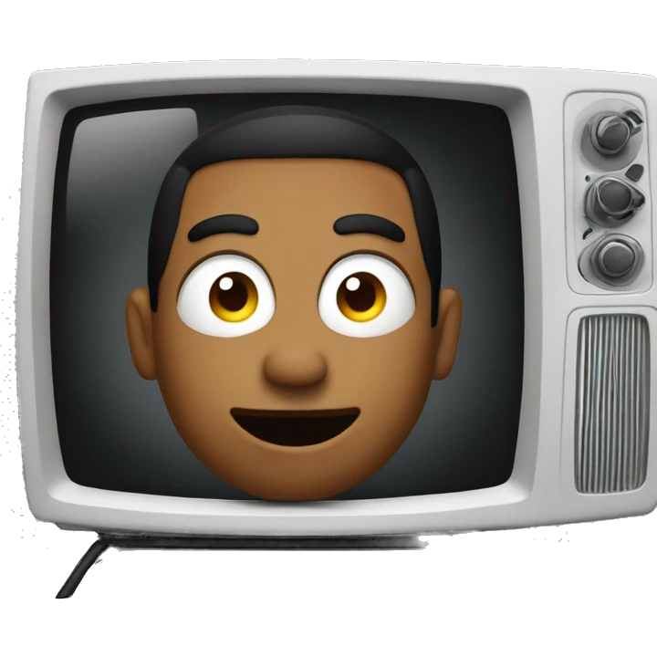 Person watching tv emoji