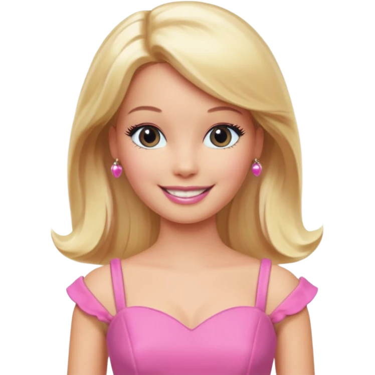 Barbie in a pink box emoji