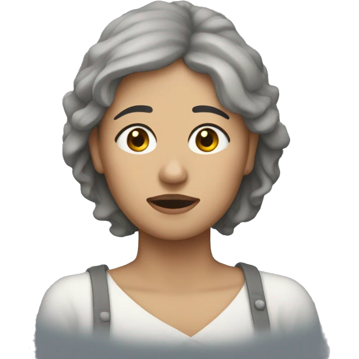 Une femme qui pleure emoji