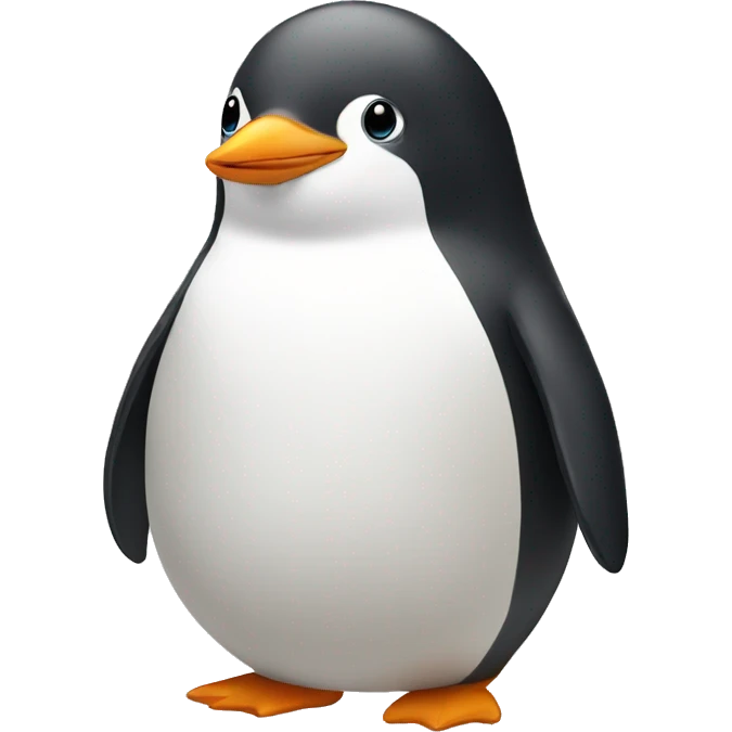 Cute little Chubby Penguin   emoji