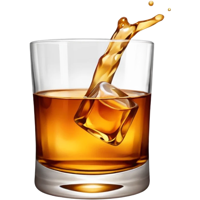 Whiskey on the rocks emoji