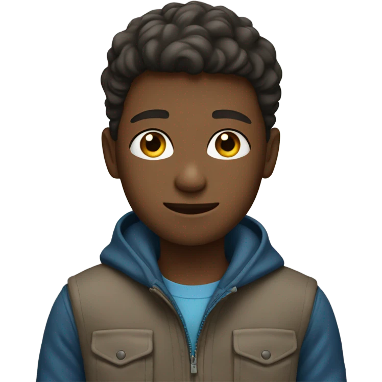 blue-eyed boy in jacket emoji