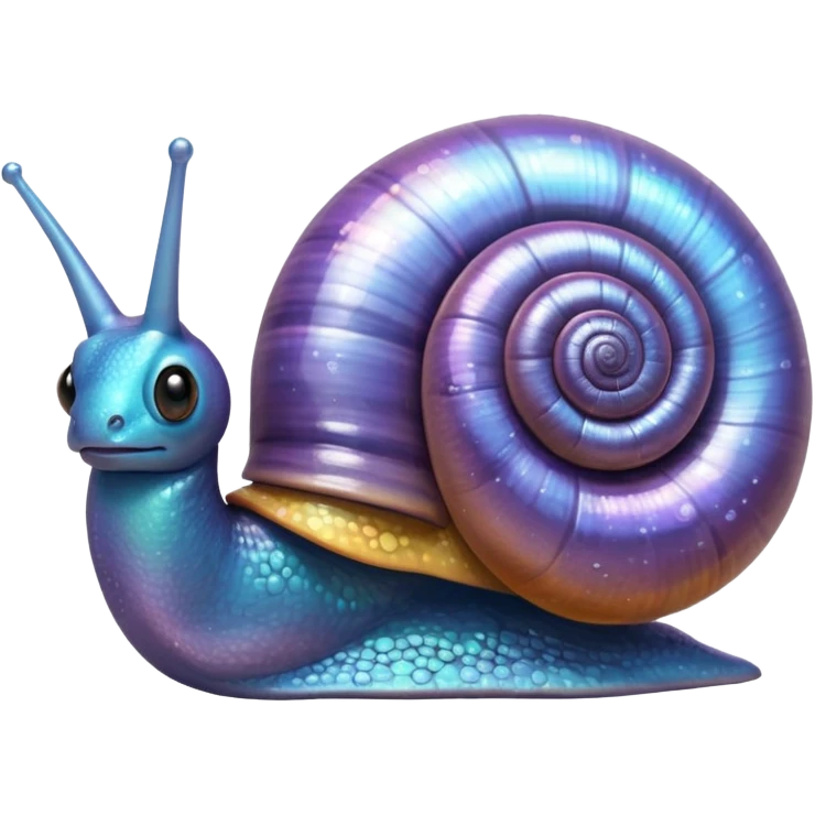 shiny snail emoji