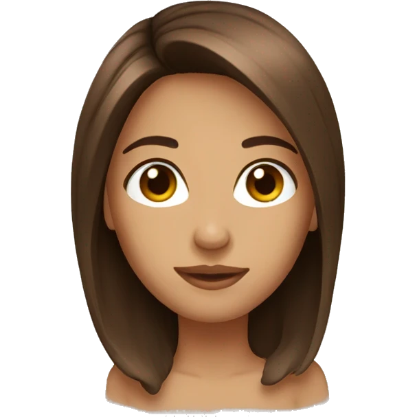brown hair emoji