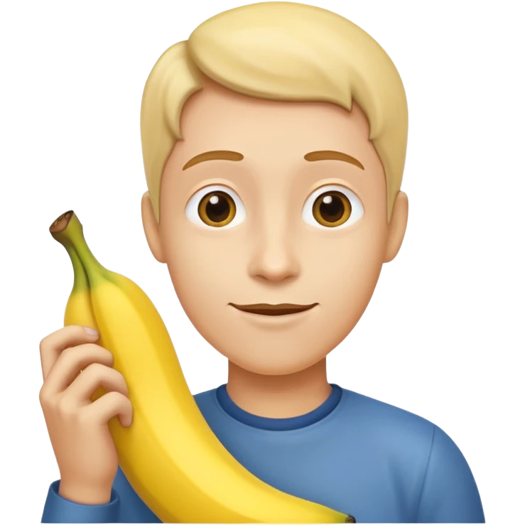 Banane avec une mais autour  emoji