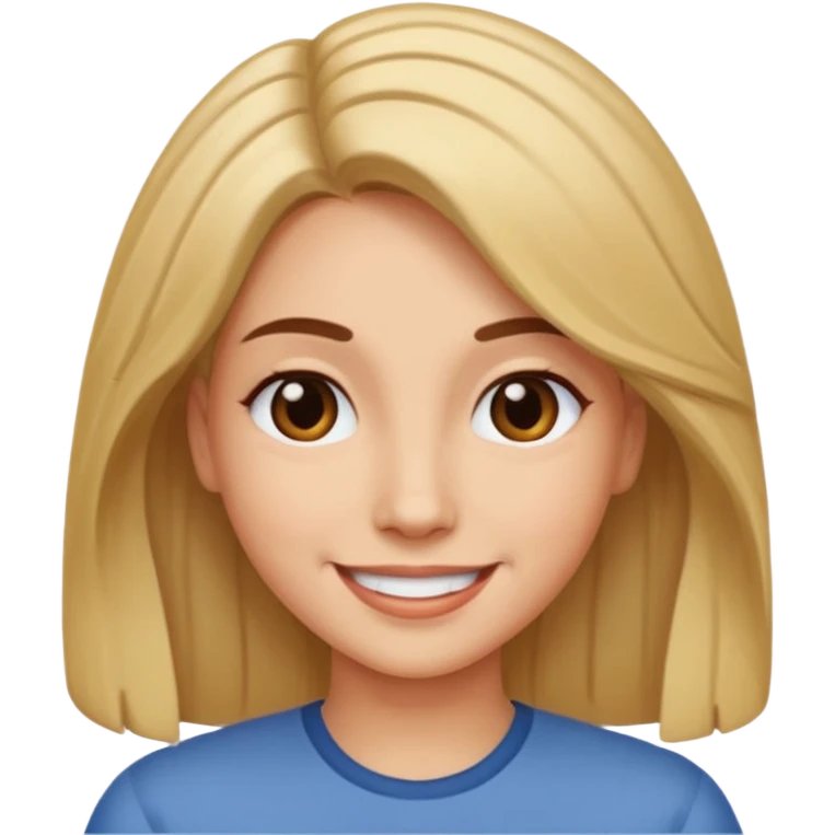can you draw an emoji of a woman with hair parted down the middle emoji