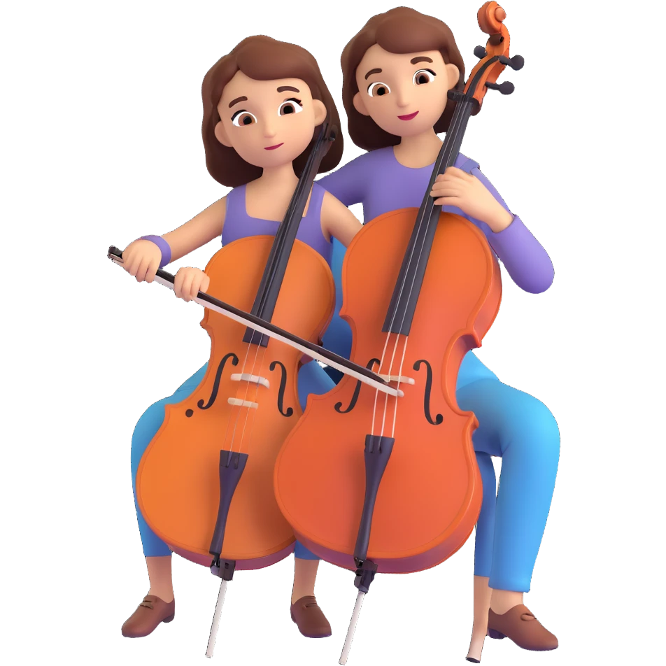 girl playing cello emoji