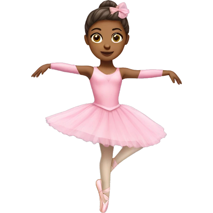 Ballerina with pink outfit emoji