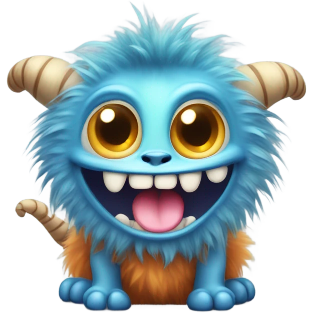 kind funny baby monster emoji