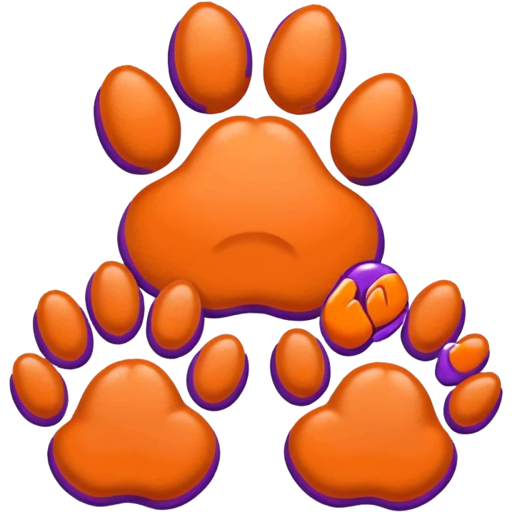 Create an emoji that says they call me Papa and use two Clemson Tiger paws  emoji