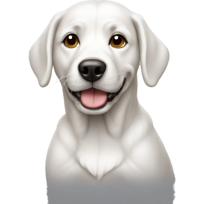 Dog white emoji