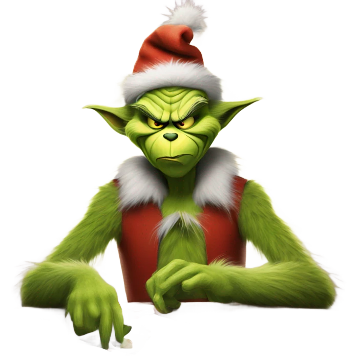 the grinch playing poker emoji