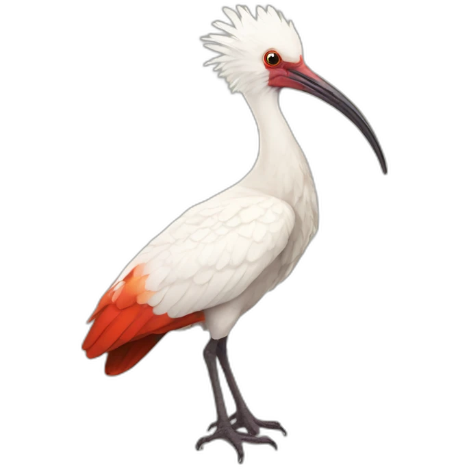 crested ibis emoji