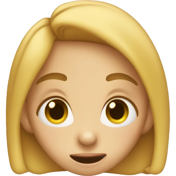 a girl biting her finger emoji