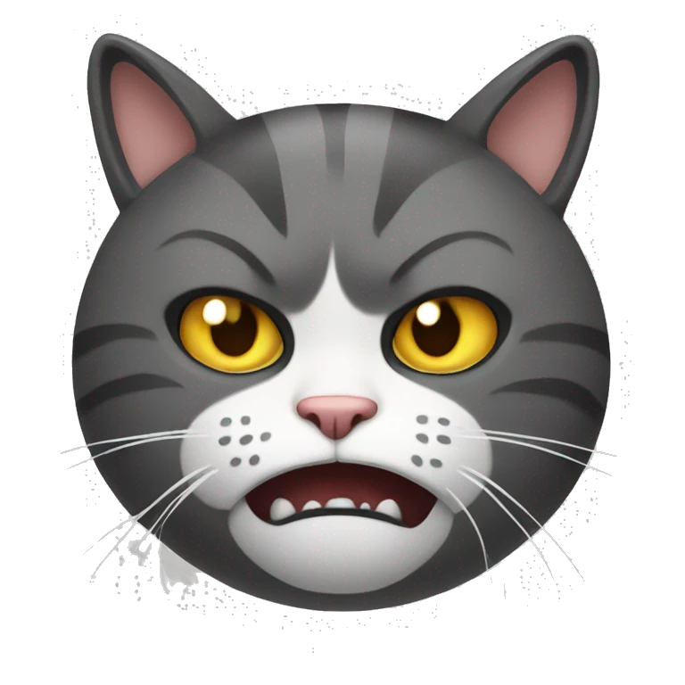 angry cat emoji