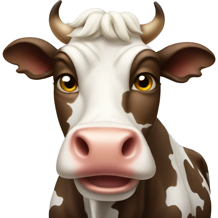 crazy cow emoji