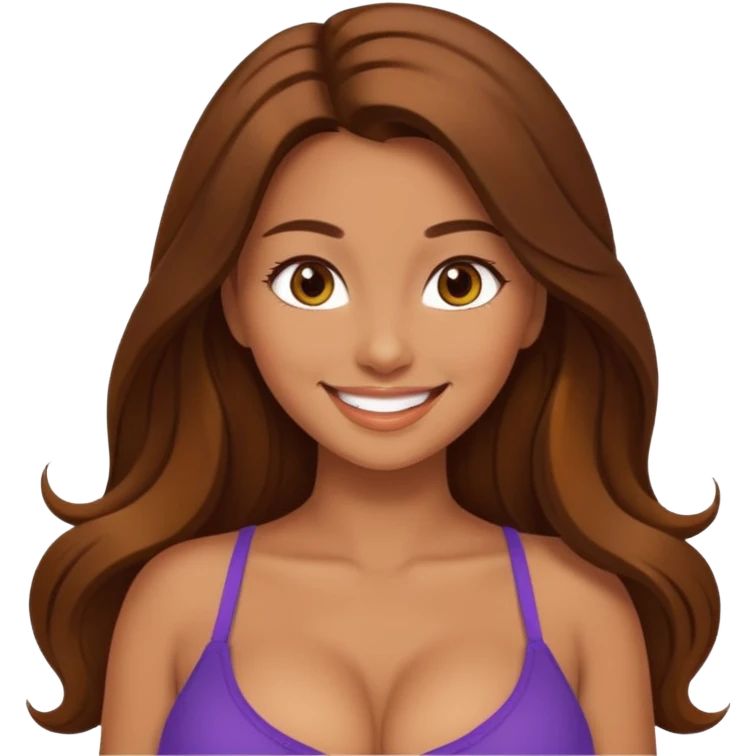 Sexy girl big breasts Being sexy emoji