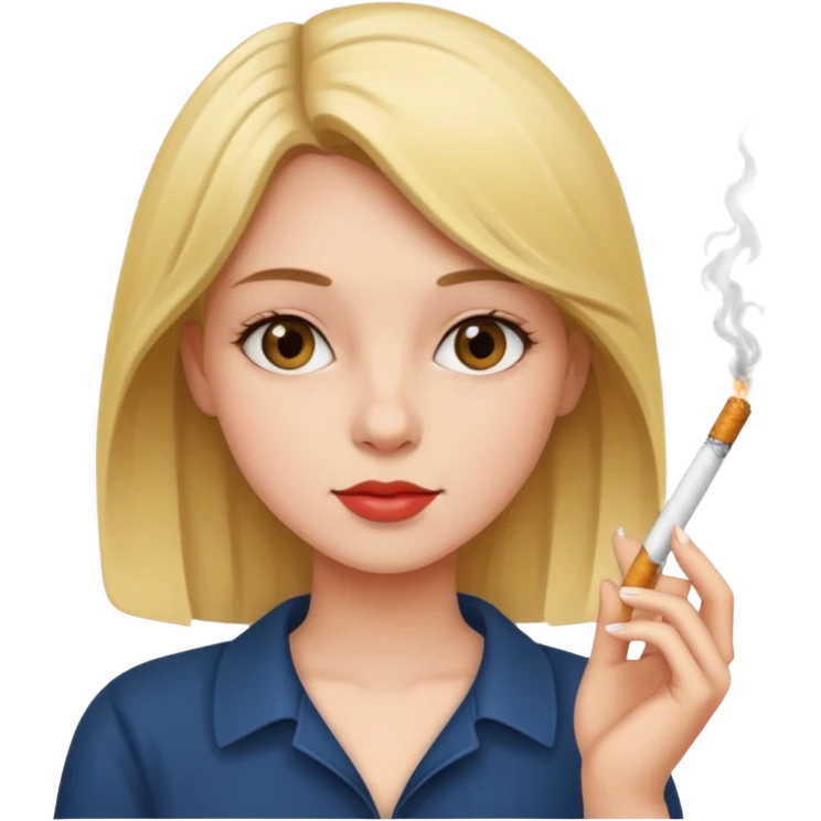 girl with cigarette emoji
