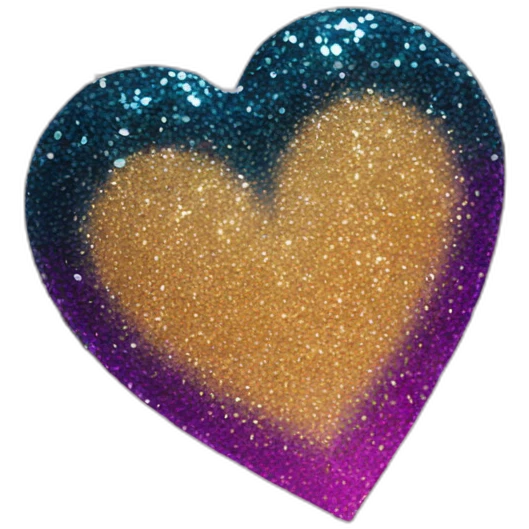 Glitter heart  emoji