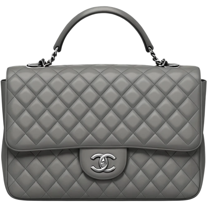 Gray Chanel bag emoji