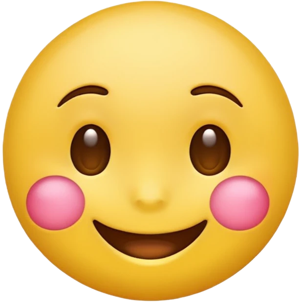 Emoji, yellow round teasing smile emoji
