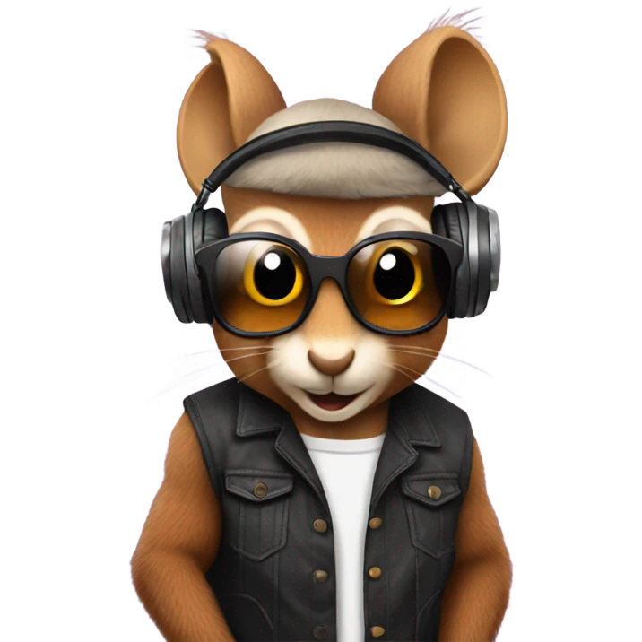 Dj squirrel emoji