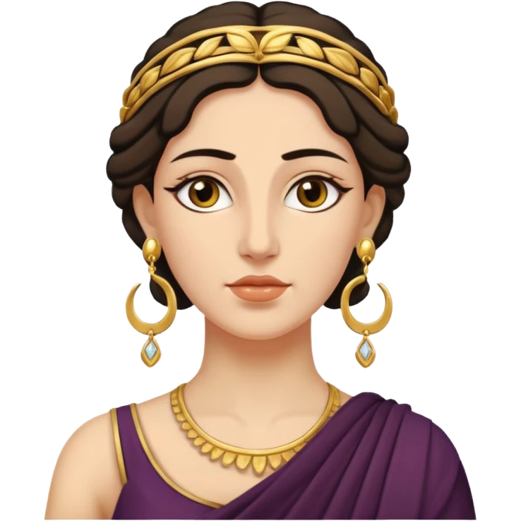Ancient greek Women with Earrings emoji