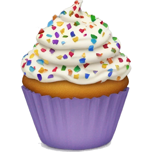Confetti cupcake  emoji