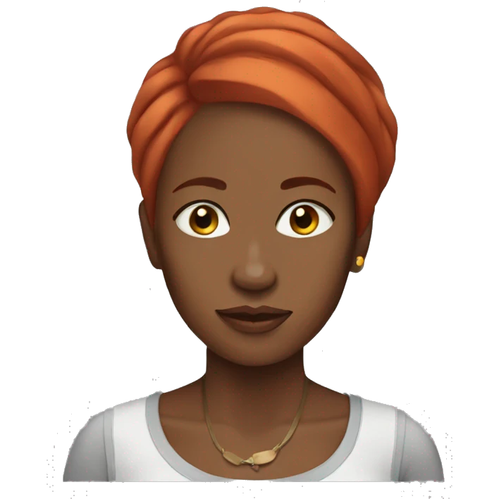 Congolese Woman red hair emoji