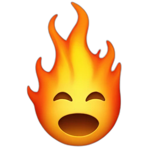 smiley fire emoji