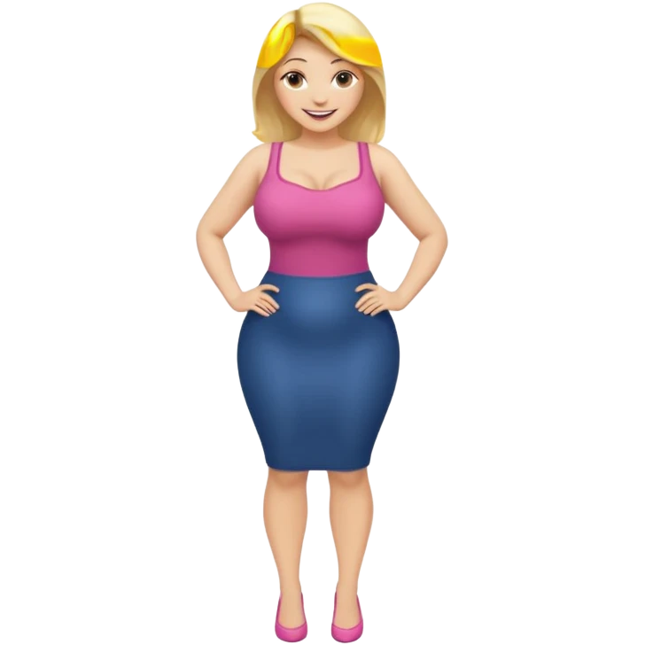 una donna Corpo intero con tette grossissime emoji