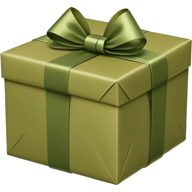gift olive color emoji