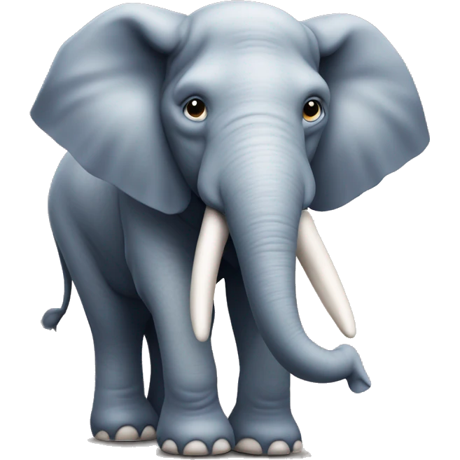 Dicker Elefant mit einem Sigma face emoji