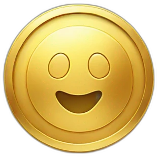 golden leukocyte coin no face emoji