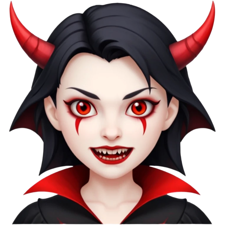 Vampire devil girl emoji