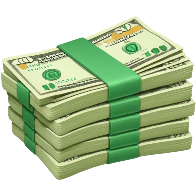 a paper money emoji