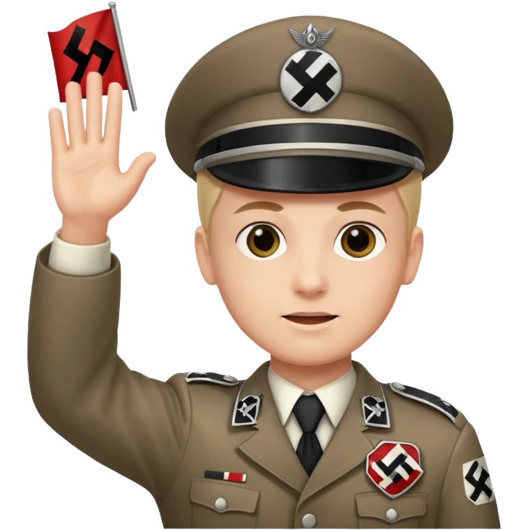 Creat emoji of nazi germany waving falg emoji