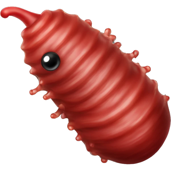 red slug larva  emoji