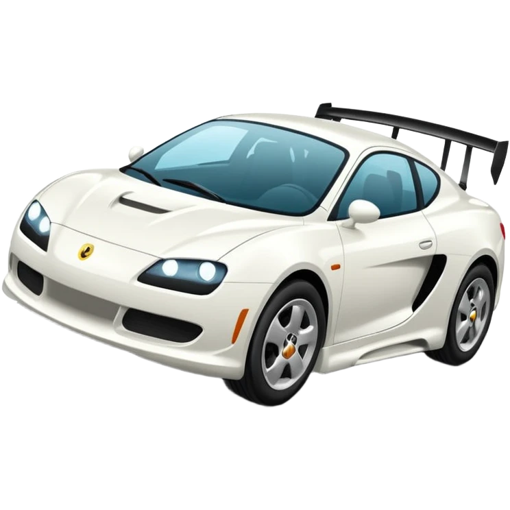 Auto blanco andando en carretera emoji