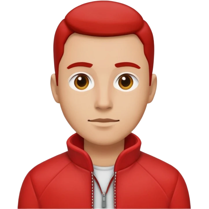 Curt in red jacket portrait emoji