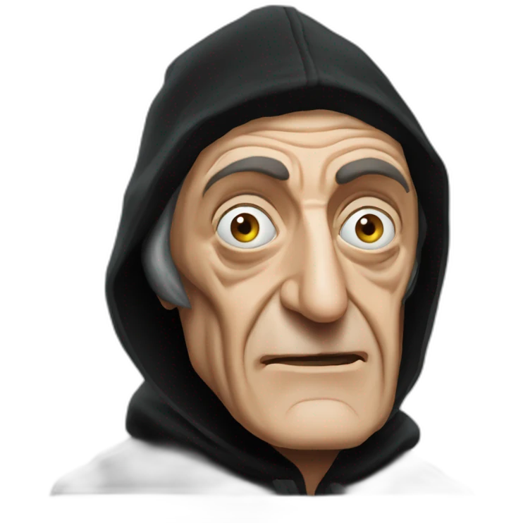 marty feldman black hood cross-eyed emoji
