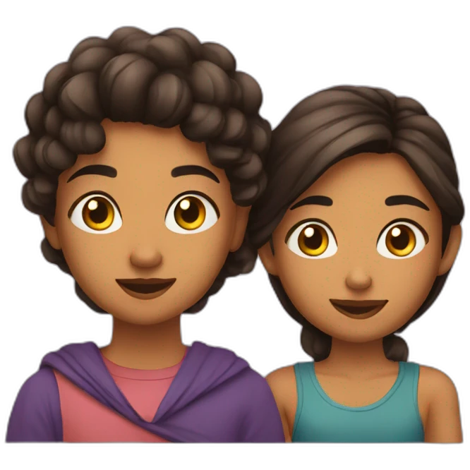Deetya & Aadhya emoji