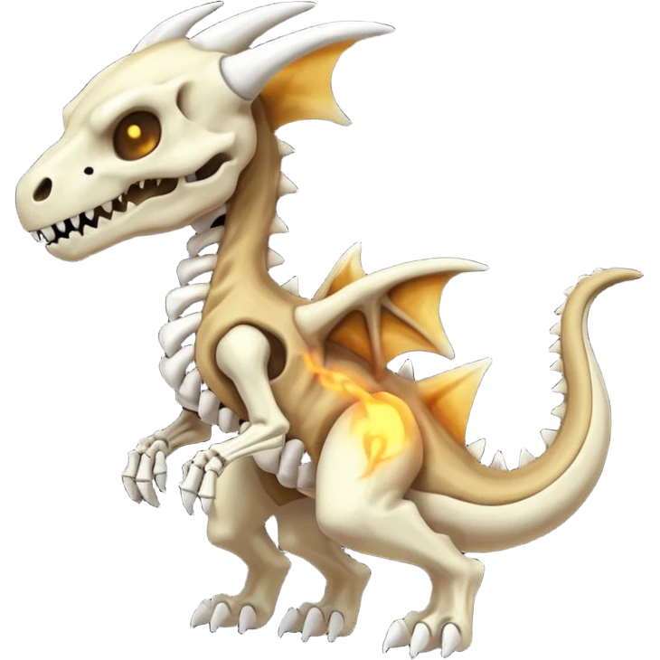 Skeletal Cubone-Marowak-Duskull-dragon emoji