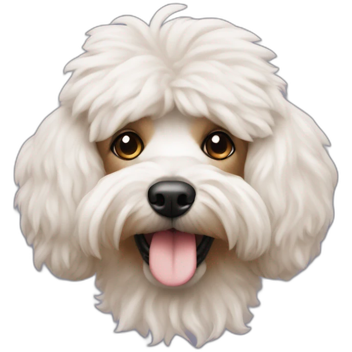 Tête de caniche abricot emoji