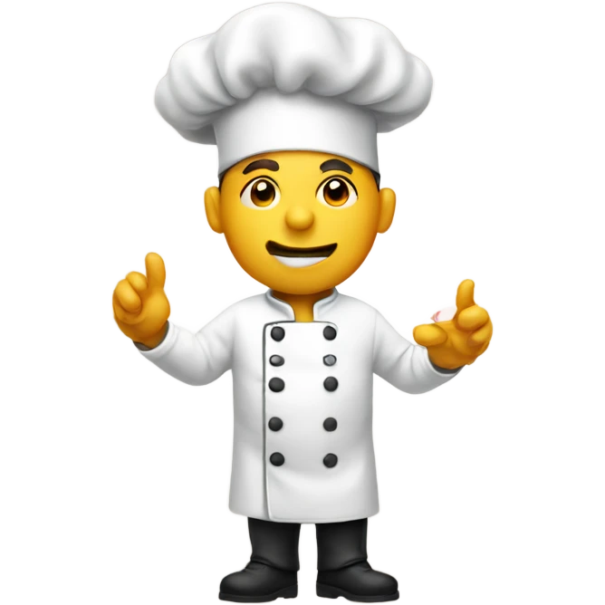 Chef blowing a kiss emoji