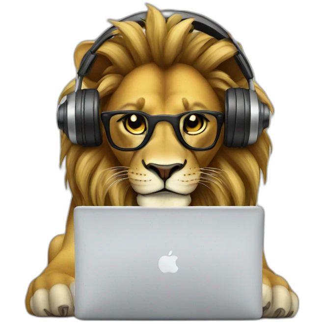 DJ Lion emoji