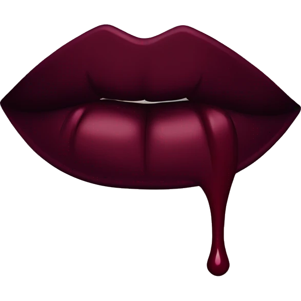 Maroon lipstick mark emoji
