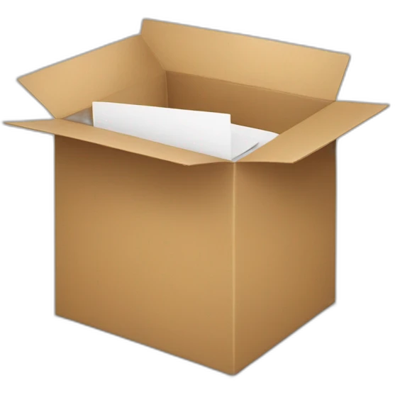 Moving card box emoji