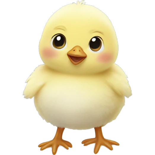 Baby chick in the snow emoji